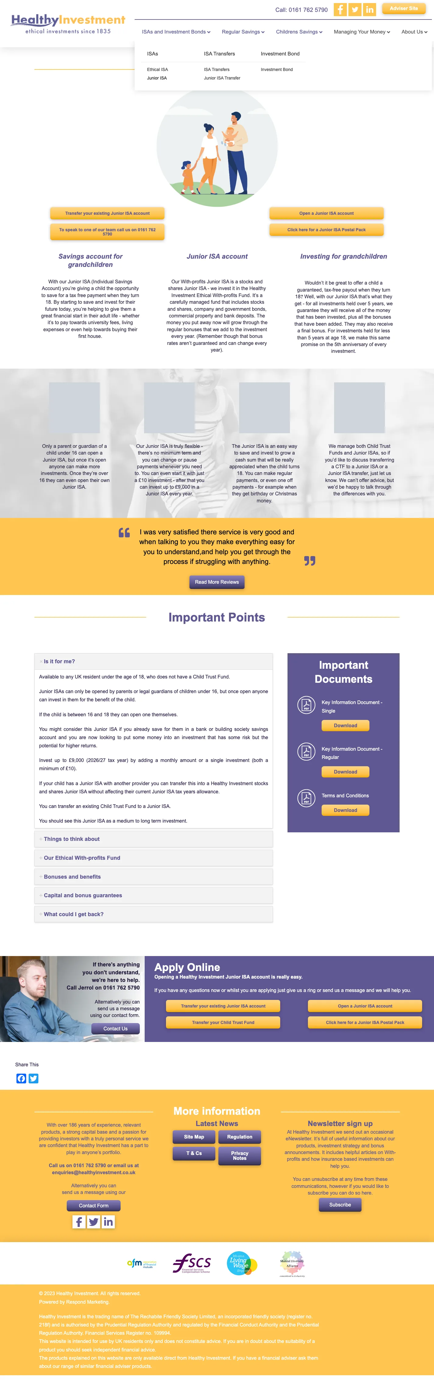 Screenshot of healthyinvestment.co.uk