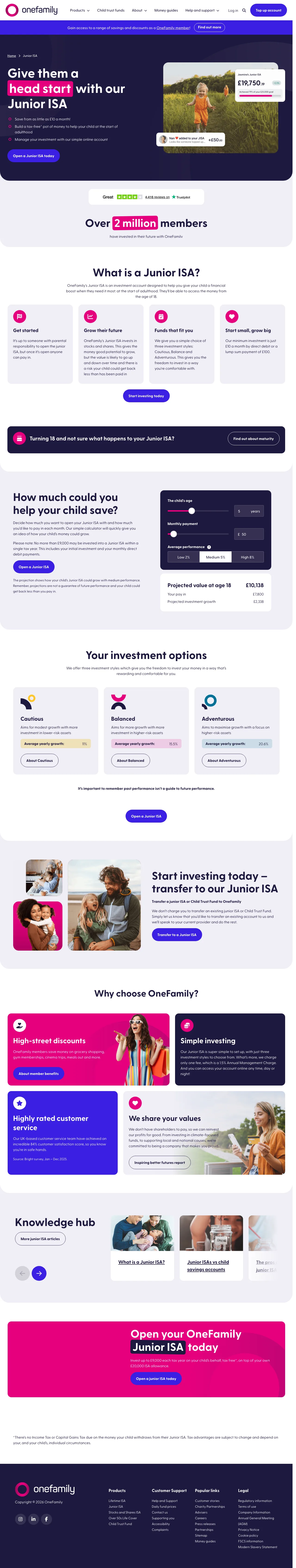 Screenshot of onefamily.com